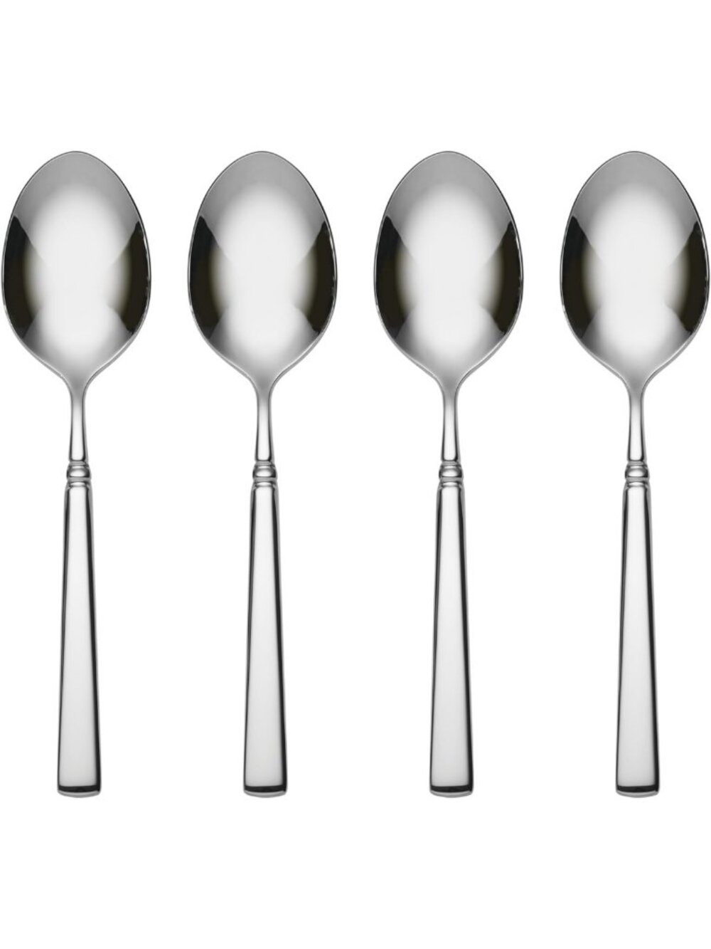 Elegant Dinner Spoons Set for 4 | Premium Silverware Flatware | Dining